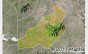 Satellite Map of Kadam (Chekwii), semi-desaturated