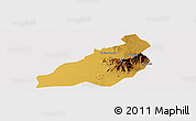 Physical Panoramic Map of Kadam (Chekwii), cropped outside