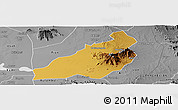 Physical Panoramic Map of Kadam (Chekwii), desaturated