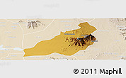 Physical Panoramic Map of Kadam (Chekwii), lighten