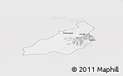 Silver Style Panoramic Map of Kadam (Chekwii), single color outside