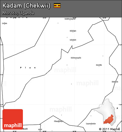 Blank Simple Map of Kadam (Chekwii)