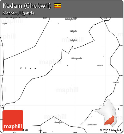 Blank Simple Map of Kadam (Chekwii)