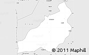 Silver Style Simple Map of Kadam (Chekwii)