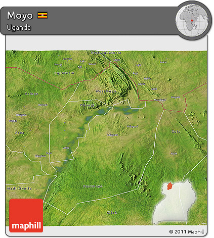 Satellite 3D Map of Moyo