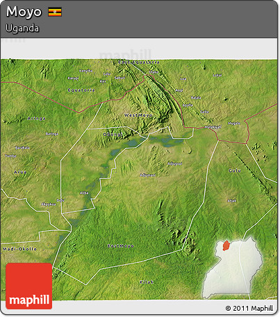 Satellite 3D Map of Moyo