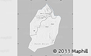 Gray Map of Moyo, single color outside