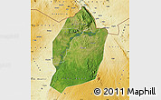 Satellite Map of Moyo, physical outside