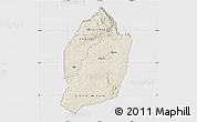 Shaded Relief Map of Moyo, cropped outside