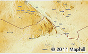 Physical 3D Map of West Moyo