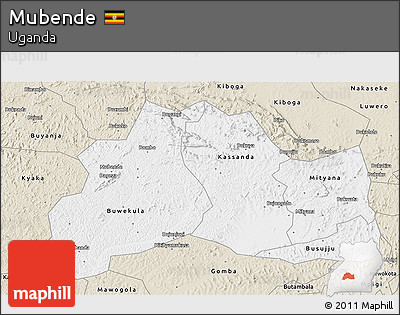 Classic Style 3D Map of Mubende