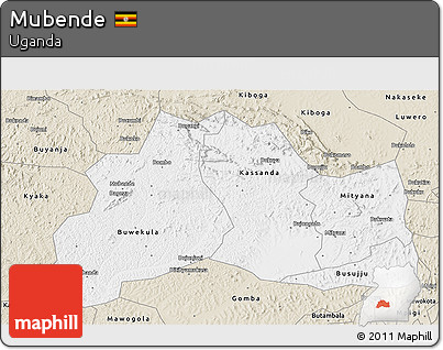 Classic Style 3D Map of Mubende