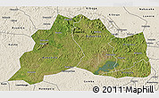 Satellite 3D Map of Mubende, shaded relief outside