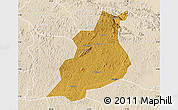 Physical Map of Buwekula, lighten