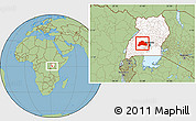 Savanna Style Location Map of Mubende, highlighted country