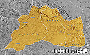Physical Map of Mubende, desaturated