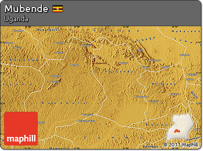 Physical Map of Mubende