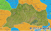 Satellite Map of Mubende, political outside