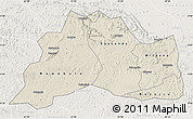 Shaded Relief Map of Mubende, lighten