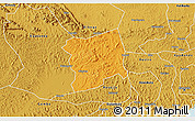 Political 3D Map of Mityana, physical outside