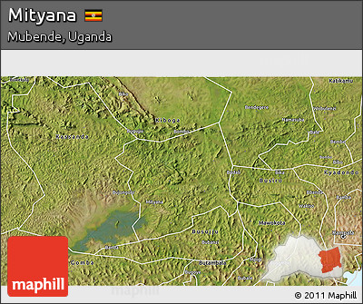 Satellite 3D Map of Mityana