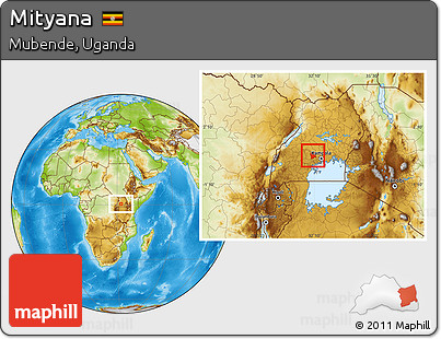 Physical Location Map of Mityana