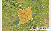 Physical Map of Mityana, satellite outside
