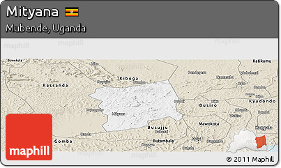 Classic Style Panoramic Map of Mityana