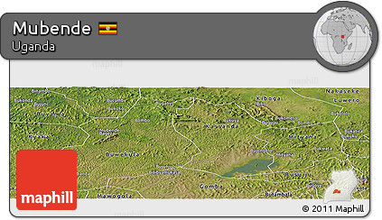 Satellite Panoramic Map of Mubende