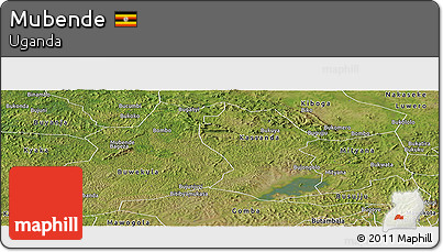 Satellite Panoramic Map of Mubende
