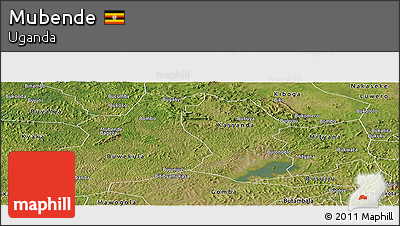Satellite Panoramic Map of Mubende