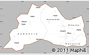 Gray Simple Map of Mubende, cropped outside