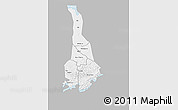 Gray 3D Map of Mukono, single color outside