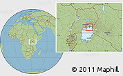 Savanna Style Location Map of Buvuma Islands
