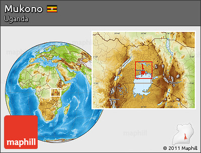 Physical Location Map of Mukono