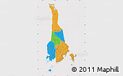 Political Map of Mukono, cropped outside