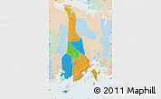 Political Map of Mukono, lighten