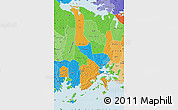 Political Map of Mukono, political shades outside