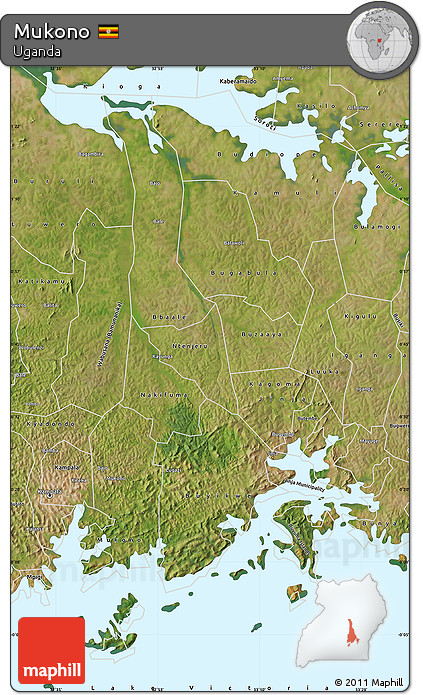 Satellite Map of Mukono