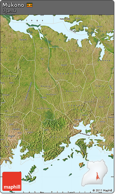 Satellite Map of Mukono