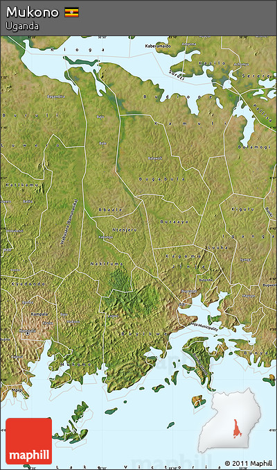 Satellite Map of Mukono