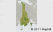 Satellite Map of Mukono, lighten, semi-desaturated