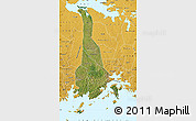 Satellite Map of Mukono, physical outside
