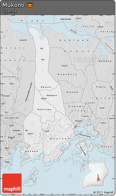 Silver Style Map of Mukono