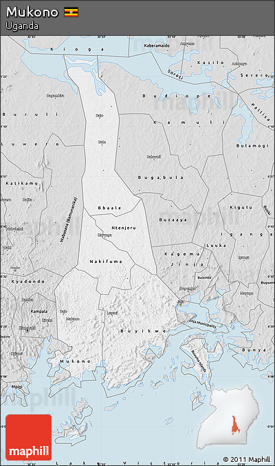 Silver Style Map of Mukono