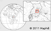 Blank Location Map of Mukono