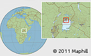 Savanna Style Location Map of Mukono