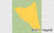 Savanna Style Simple Map of Ntenjeru, single color outside