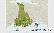 Satellite Panoramic Map of Mukono, lighten