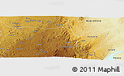 Physical Panoramic Map of Okoro